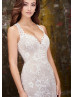 Ivory Lace Wedding Dress With Detachable Sleeve